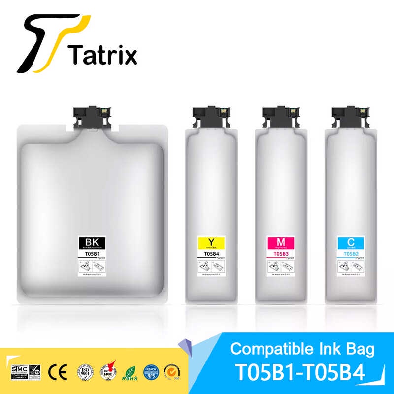 กระเป๋าหมึกที่รองรับ Tatrix T05B T05B1 T05B2 T05B3 T05B4 หมึกสีพร้อมชิปทิ้งสำ