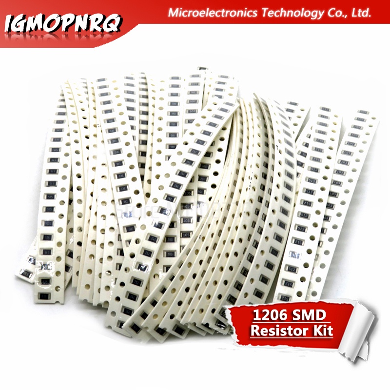 36Value * 20PCS =720PCS 0603 0805 1206 SMD Resistor Kit Assorted Kit 1 โอห์ม- 10M