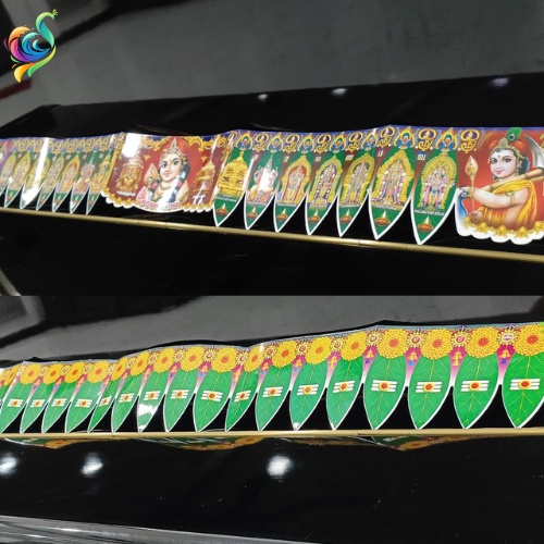 Saravana Bhava ประดิษฐ์ Mango Leaf/มังงะใบ Maa illai Thoranam สําหรับเทศกาลตกแต่ง