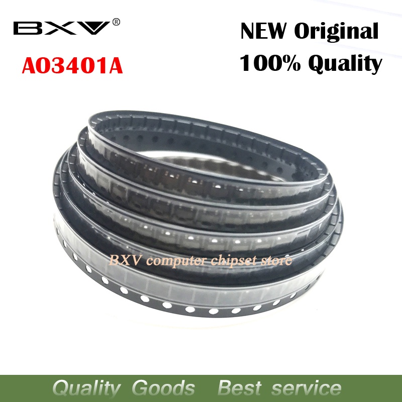 ทรานซิสเตอร์มอสเฟต AO3401A AO3401 A19T SOT-23 100 ชิ้น