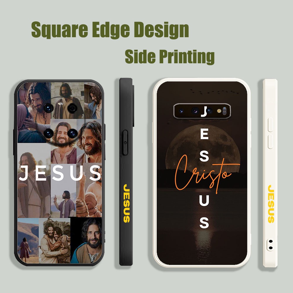 SAMSUNG เคสสําหรับSamsung A52 A51 A21S A71 M10 M12 A52S A30S A50S Bible JESUS Verse Godเป็นความงามที