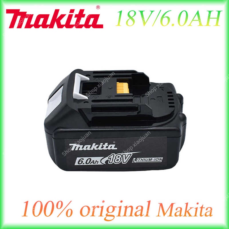 18V 6.0Ah เดิม LED Li-Ion เปลี่ยน LXT Bl1860b Bl1860 Bl1850 Makita