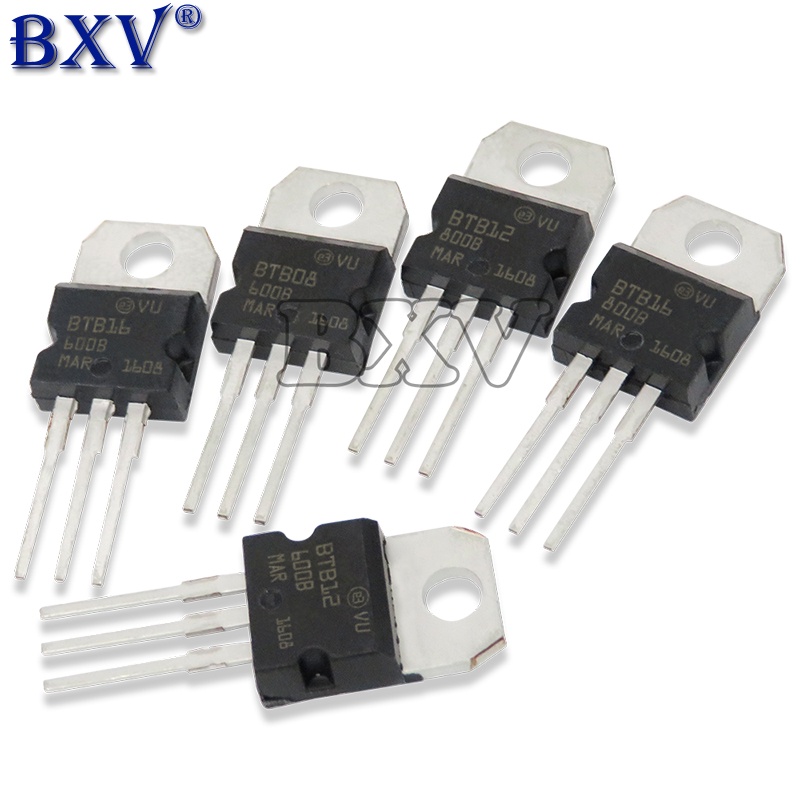 10PCS BTB16-600B BTB16-600 TO220 BTB12-600B BTB12-600 BTB06-600B BTB06-600 BTB16-800B TO-220 ทรานซิสเตอร์