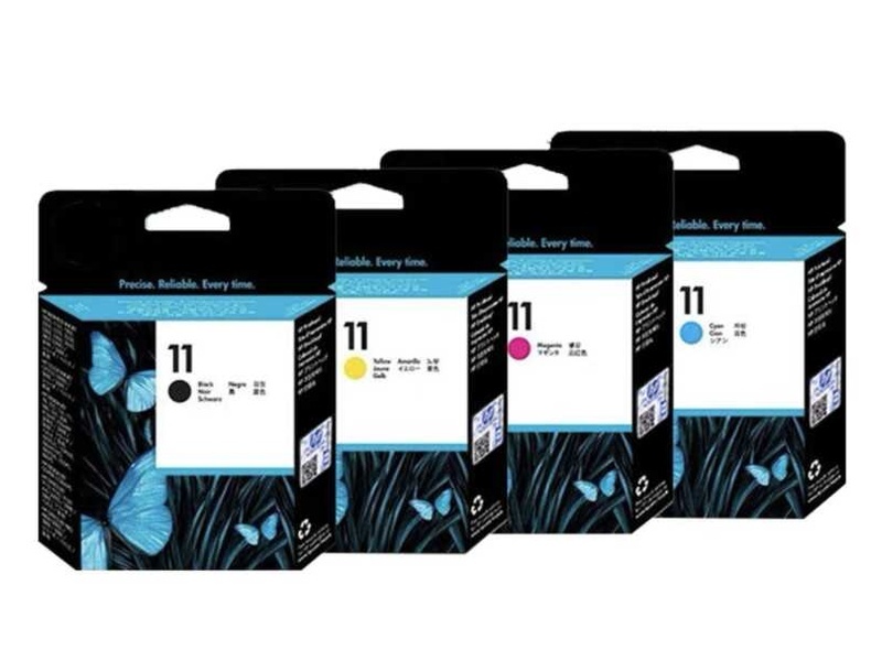 ต้นฉบับใหม่ C4810A C4810A C4812A C4813A หัวพิมพ์ 11 หัวพิมพ์สำหรับ HP 1100 1200 500 8