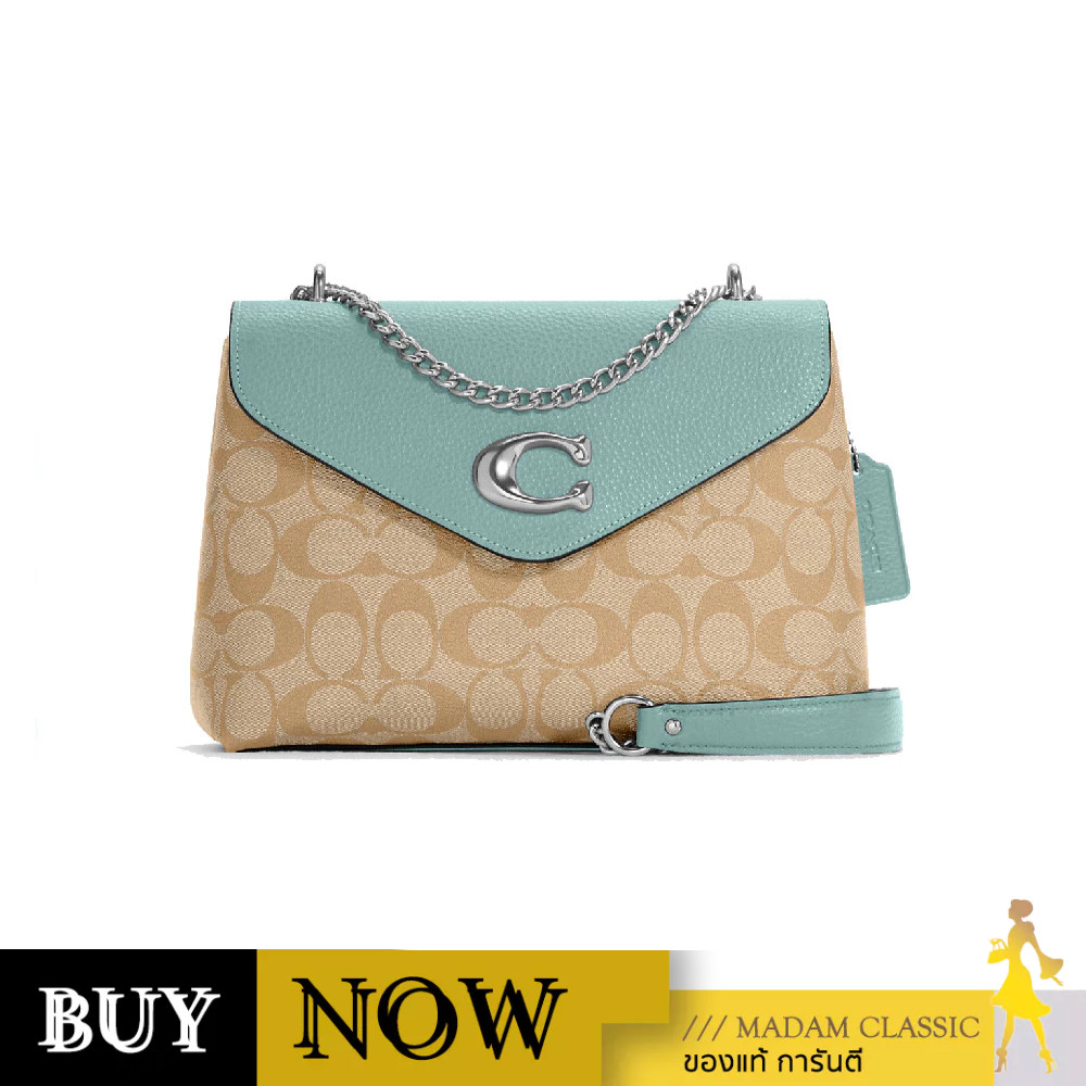 กระเป๋าสะพาย COACH C6784 TAMMIE SHOULDER BAG IN SIGNATURE CANVA (SVU0F) BY:Madamclassic