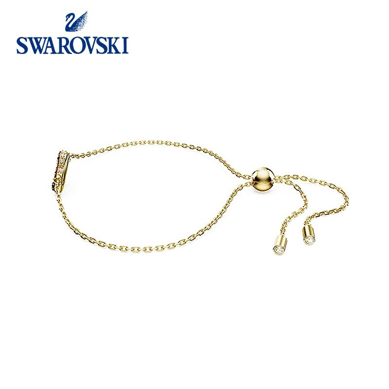 Swarovski ICONIC SWAN Classic Red SWAN สร้อยข้อมือสุภาพสตรีแฟชั่น Classy Elegant Light Luxury High-