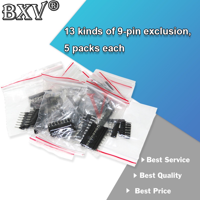 65 ชิ้น/เซ็ต 13 ค่า*5 ชิ้นตัวต้านทานเครือข่าย Array Assortment ชุด 9A103 9A102 9A472 9A221 9A331 9A4