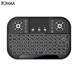 Jomaa คีย์บอร์ดบลูทูธไร้สาย 2.4G พร้อมเมาส์ สัมผัสได้ สําหรับ Smart TV Box Desktop PC