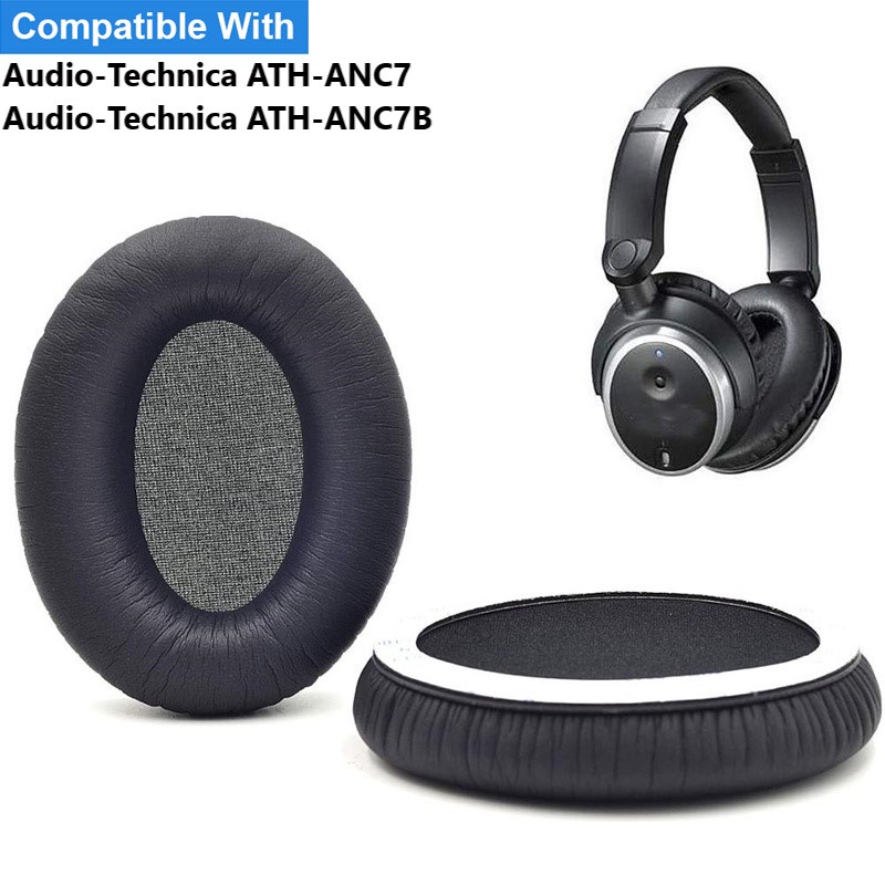 เปลี่ยนแผ่นรองหูฟังสําหรับ Audio-Technica ATH-ANC7 ATH-ANC7B ATH-ANC9 Edifier H850 หูฟังแผ่นรองหูฟัง