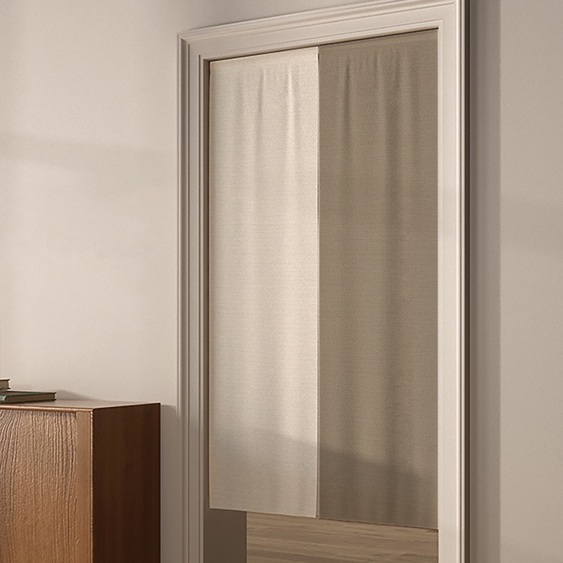 ฉากกั้นประตูห้องครัว ห้องนอน เครื่องปรับอากาศ กันลม แรเงาน่าเกลียด ทางเข้า ไม่เจาะรู ครึ่งม่าน