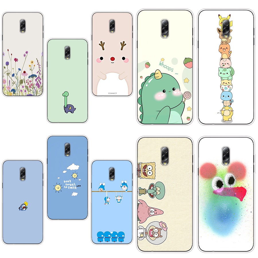 T1 สําหรับ Samsung Galaxy C8 / j7 plus เคส TPU นิ่ม ซิลิโคน ป้องกัน เคสโทรศัพท์