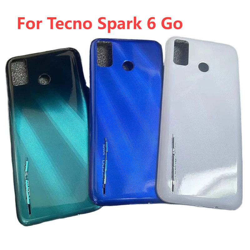 ฝาครอบแบตเตอรี่ ด้านหลัง 6.52 นิ้ว แบบเปลี่ยน สําหรับ Tecno Spark 6 Go KE5j KE5k