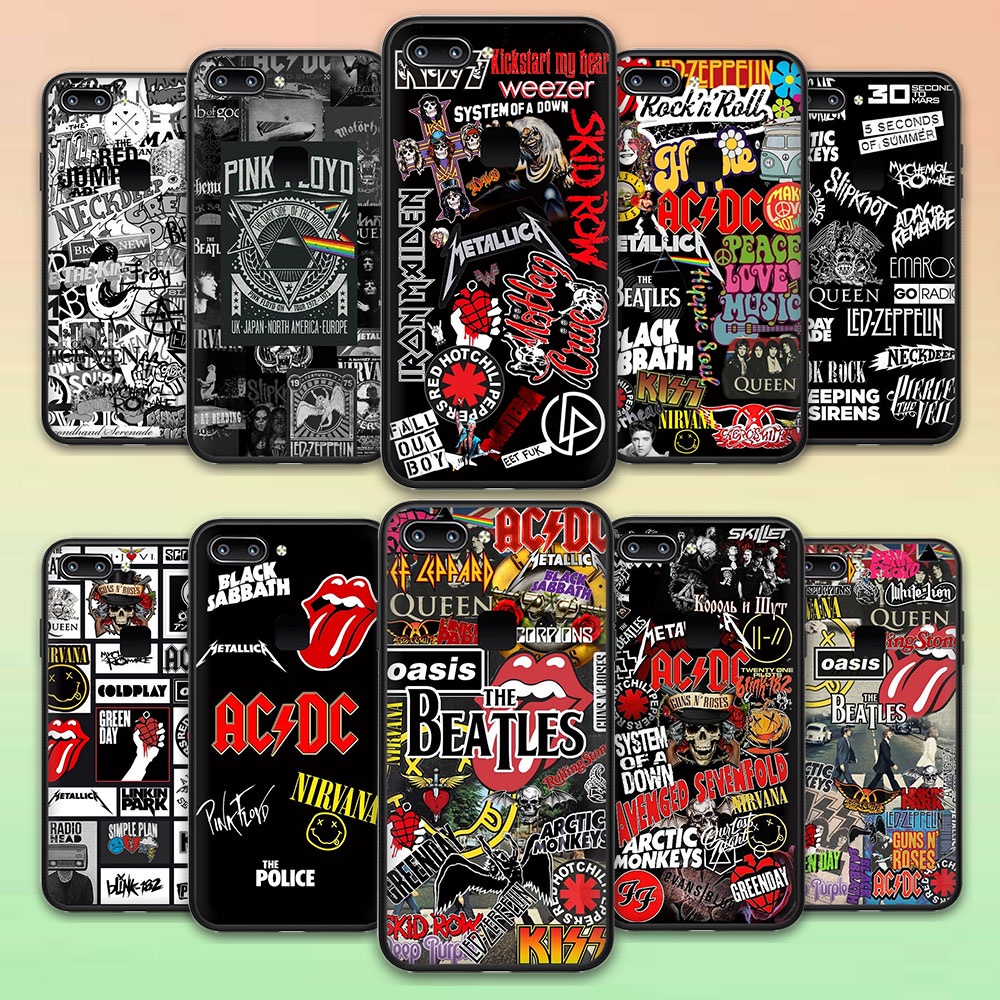 เคสซิลิโคนนิ่ม ลายวงร็อค สําหรับ iPhone 13 Pro Max 13Pro 13 Mini