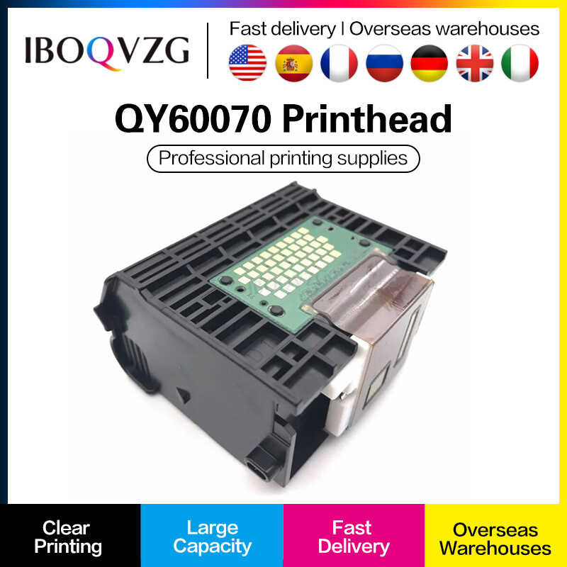 หัวพิมพ์ IBOQVZG QY6-0070 0070 สำหรับ Canon MP510 MP520 MX700 iP3300 iP3500 หัวพิมพ์อิงค์เ