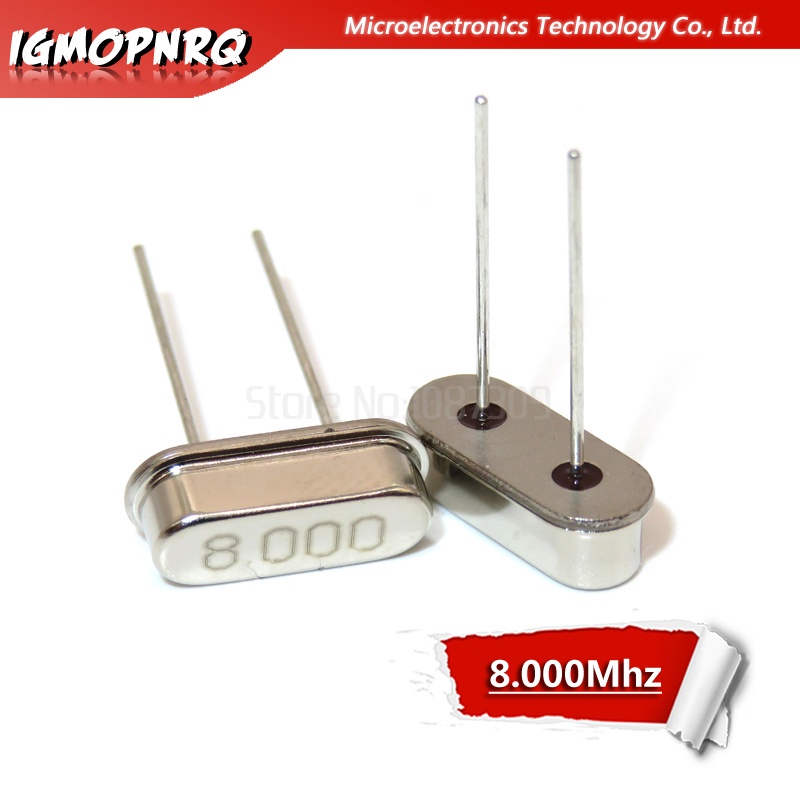10PCS 8.000M 8.000Mhz 8 Mhz igMopnrq ควอตซ์คริสตัล Resonator Passive Oscilator HC 49S ใหม่ HC-49S