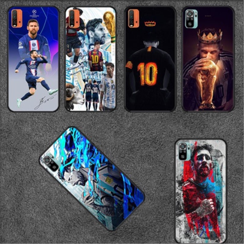 Iphone 4 4S 5 5S 5C 6 6S 7 8 Plus SE SE1 SE2 XS Max 230411 เคสโทรศัพท์มือถือ แบบนิ่ม พิมพ์ลาย world cup สีดํา สําหรับ messi