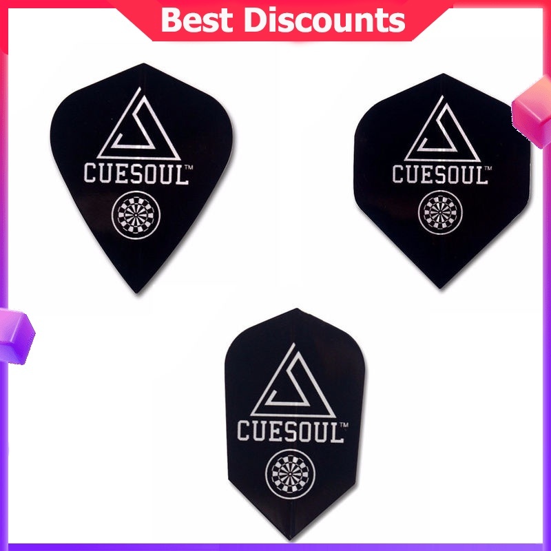 Dart Flights CUESOUL สีดํา (มี 3 รูปทรง )