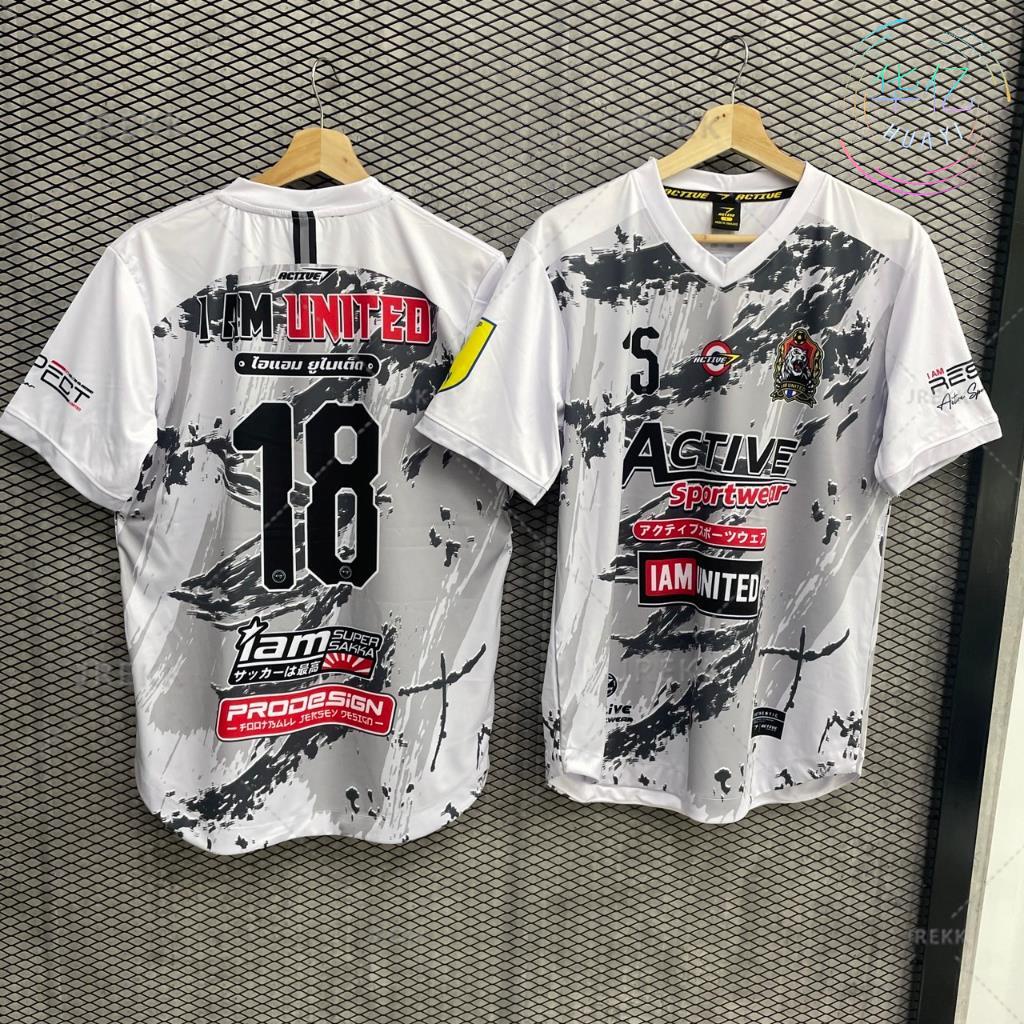 【ฟรีชื่อและตัวเลขที่กําหนดเอง】เสื้อกีฬาพิมพ์ลายคอวีชายโค้ง สีสดซักแล้วสีไม่ตกรับประกันจากแบรนด์ C-182