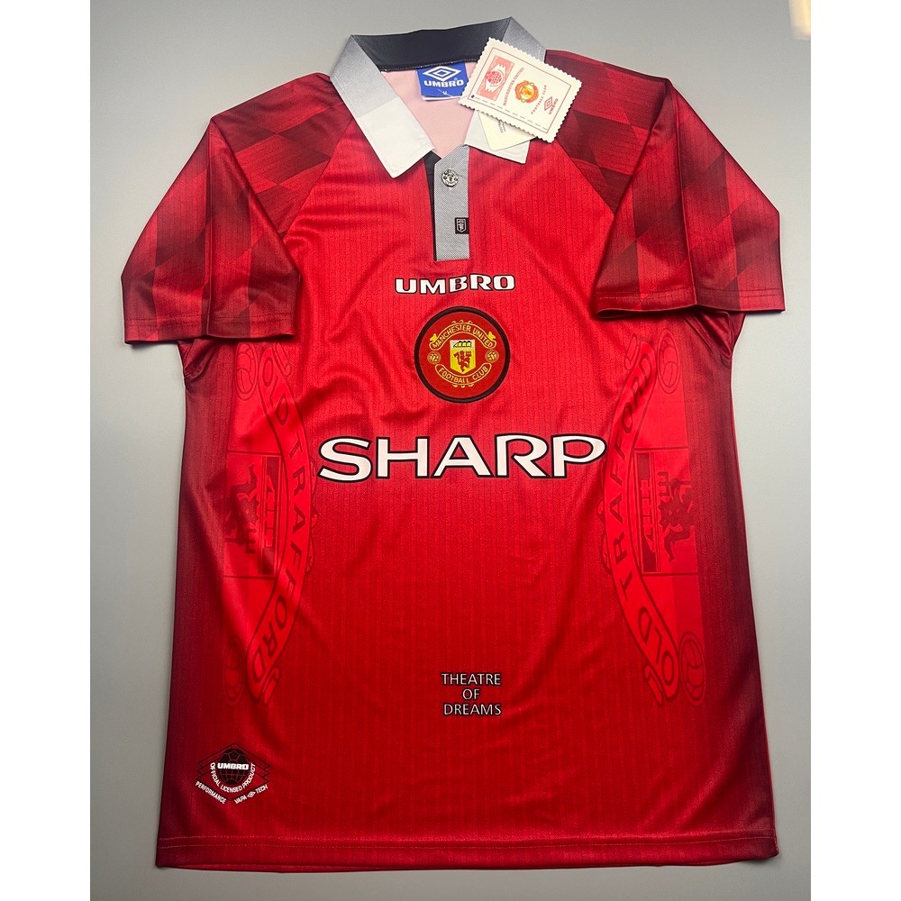 เสื้อบอล ย้อนยุค แมนยู 1996 เหย้า Retro Manchester United Home เรโทร คลาสสิค 1996-97