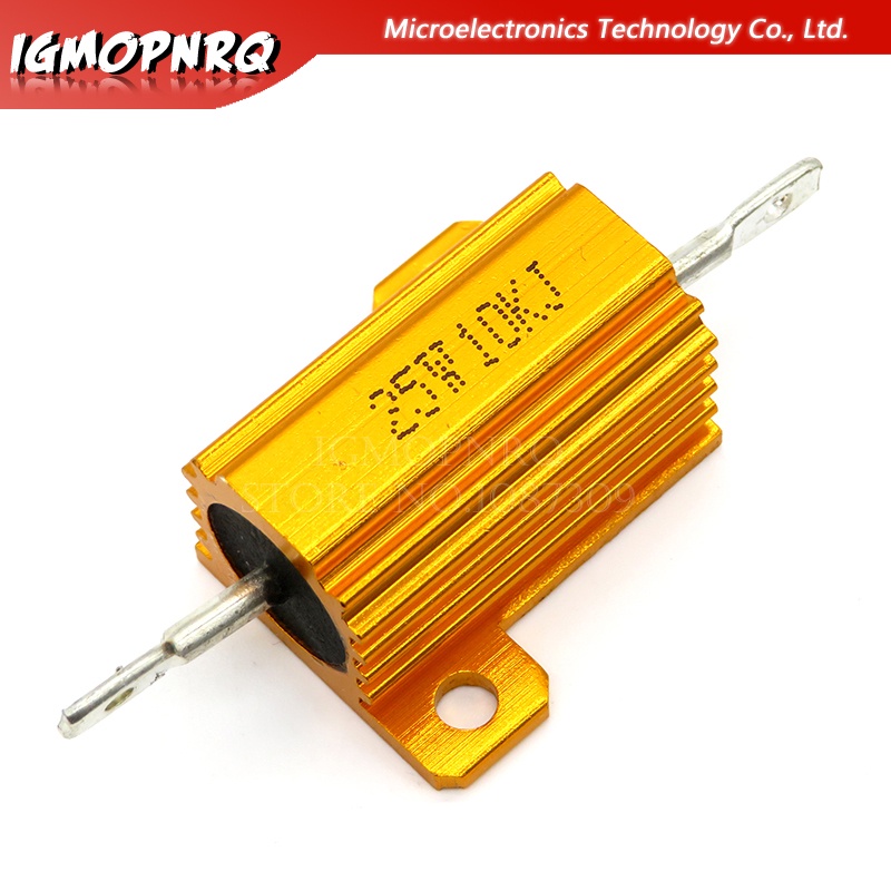 มูลค่าเต็ม 25W อลูมิเนียม Power Metal Shell Case Wirewound Resistor 120R ~ 30K 120R 200R 500R 1K 10K