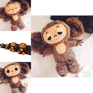 ของเล่นตุ๊กตาลิง Cheburashka ขนาด 20 ซม. 30 ซม. เหมาะกับของขวัญวันเกิดคริสต์มาส สําหรับเด็ก