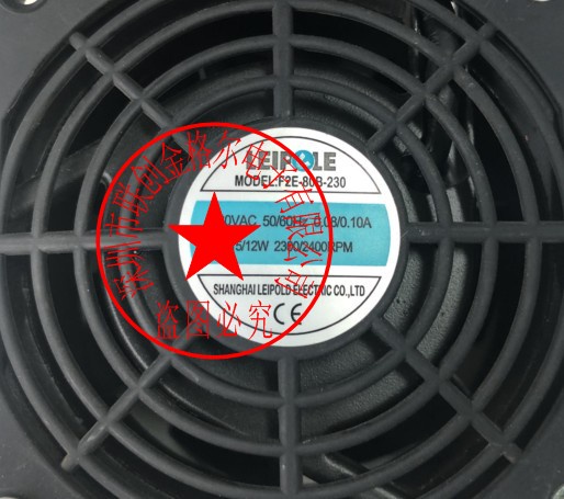 YY พัดลมนําเข้าพร้อมโครงอลูมิเนียมแท้ F2E-80B-230 230V0.08/0.10A 15/12W