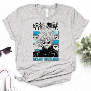 เสื้อยืด พิมพ์ลายกราฟฟิค Jujutsu Kaisen สไตล์ฮาราจูกุ สําหรับผู้หญิง