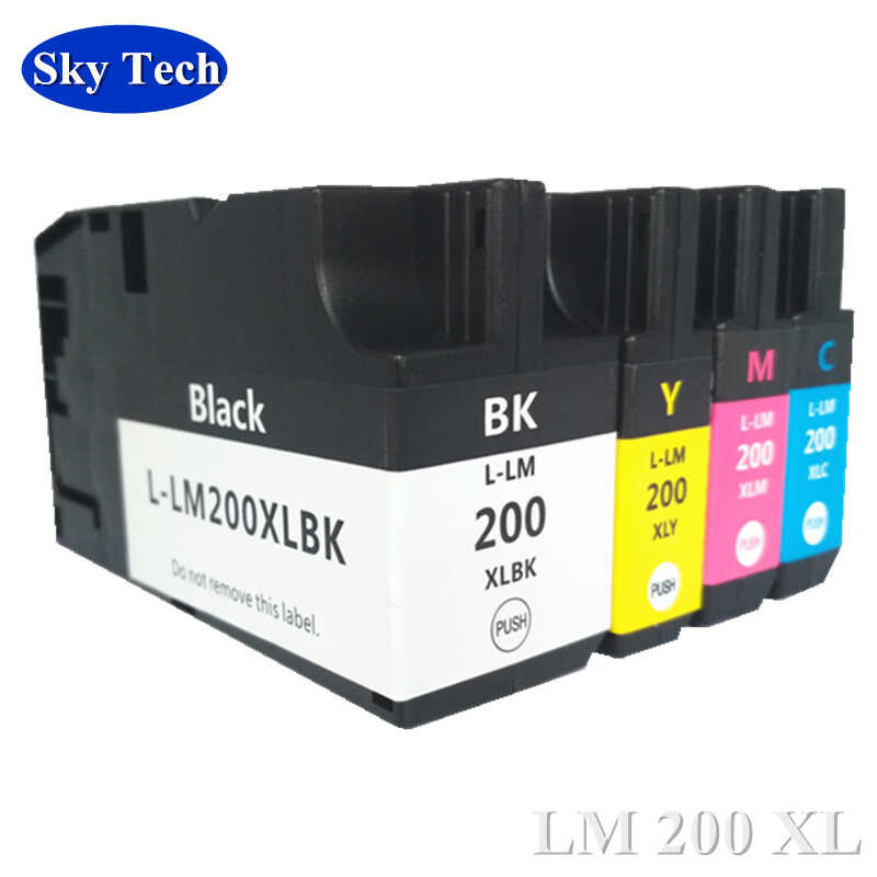 ตลับหมึกที่รองรับ 4X สำหรับ Lexmark LM200XL LM-200 XL สำหรับเครื่องพิมพ์ Leym