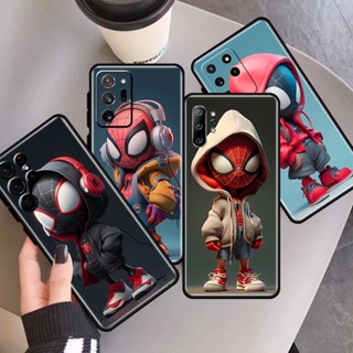 เคสซิลิโคนนิ่ม ลายสไปเดอร์แมน ป้องกันกล้อง สําหรับ Samsung Galaxy S10 S10E S10 PLUS S20 S11E S20 FE S20 S11 S21 FE ULTRA PLUS 4G