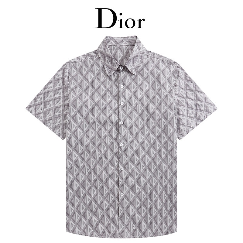 Di&or - พร้อมส่ง เสื้อเชิ้ตแขนสั้น ลําลอง ทรงหลวม แฟชั่นฤดูร้อน