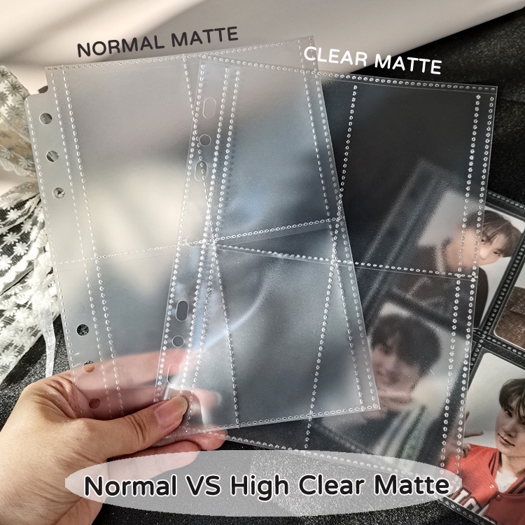 【A5 Generic CPP Clear Matte Sleeve】โปสการ์ดใส 3R 5R 3 3 6 ช่อง 1 2 4 ช่อง สําหรับใส่รูปภาพ