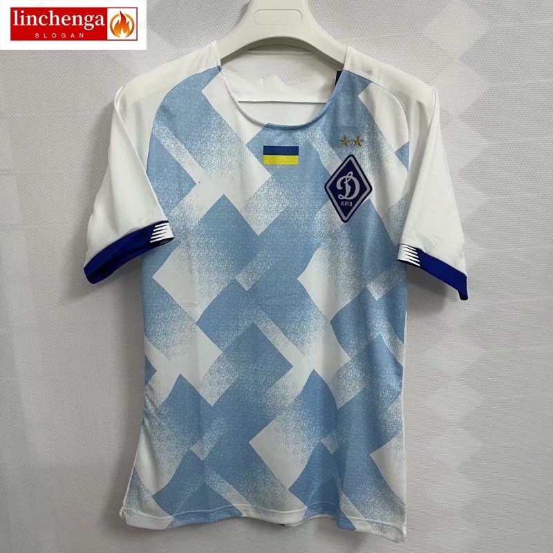 เสื้อกีฬาแขนสั้น ลายทีมชาติฟุตบอล Kyiv Dynamo White พรีเมี่ยม AAA ไซซ์ S - XXL