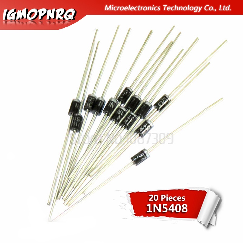 ไดโอดเรียงกระแส IN5408 1N5408 DO-27 3A 1000V 20 ชิ้น