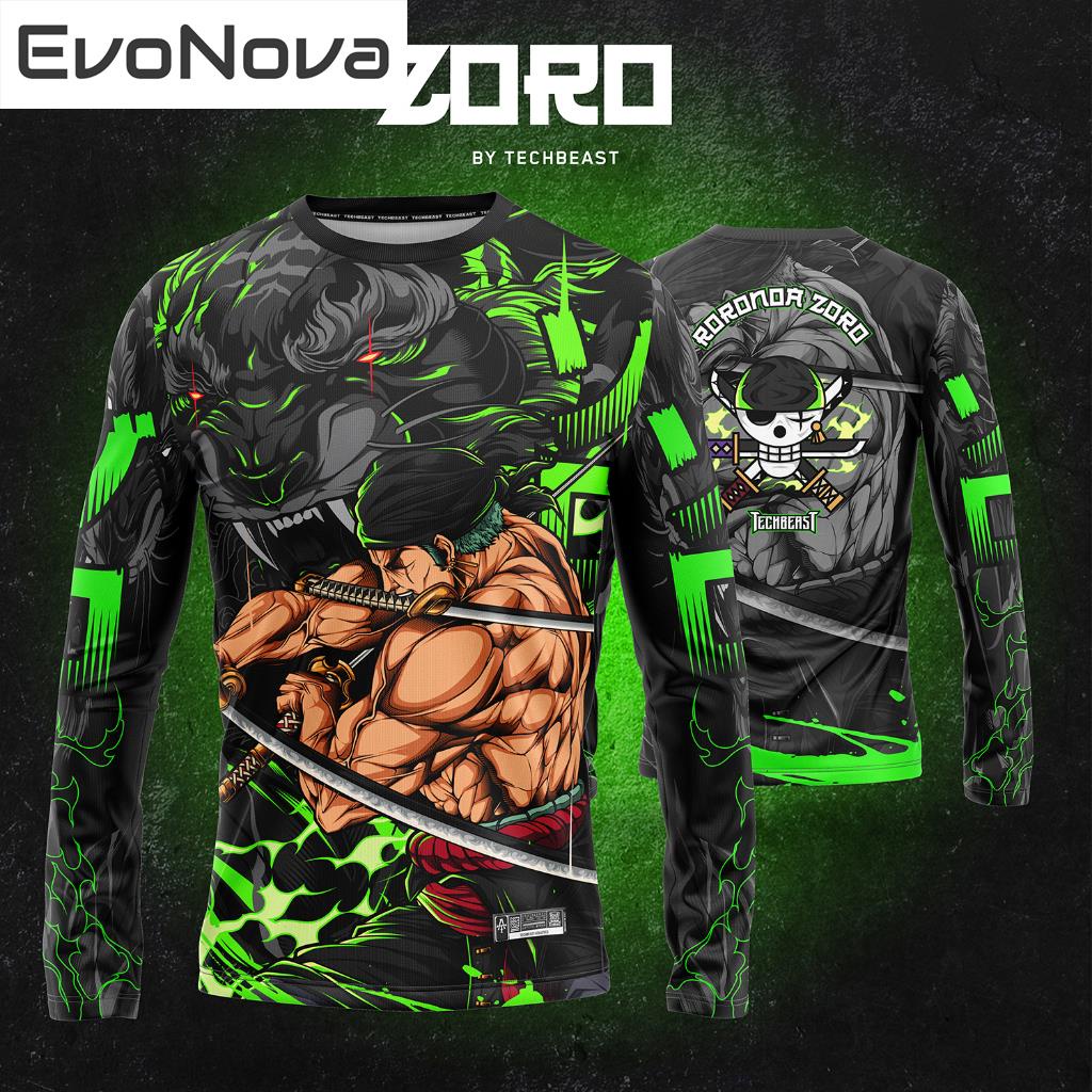 เสื้อยืด คอปก พิมพ์ลายอนิเมะ One Piece God Nika Zoro สไตล์เรโทร สําหรับผู้ชาย และผู้หญิง 2023