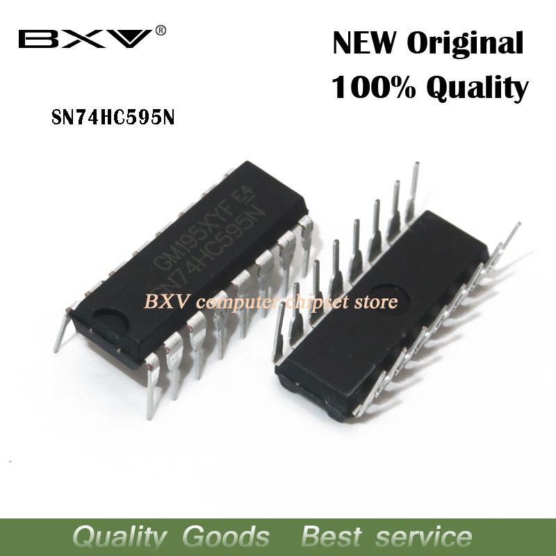 10PCS SN74HC595N DIP16 SN74HC595 DIP 74HC595N 74HC595 ชิป IC