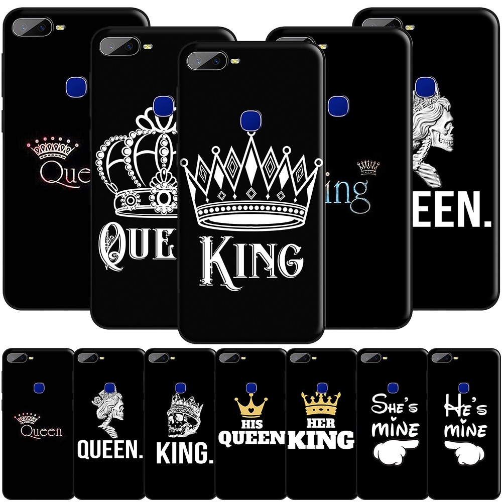 SY_82 King Queen คู่คนรัก B ซิลิโคนนุ่ม TPU สําหรับ VIVO Y17 Y12 Y15 2020 Y11 Y20 Y19 Y11S Y12S Y20I
