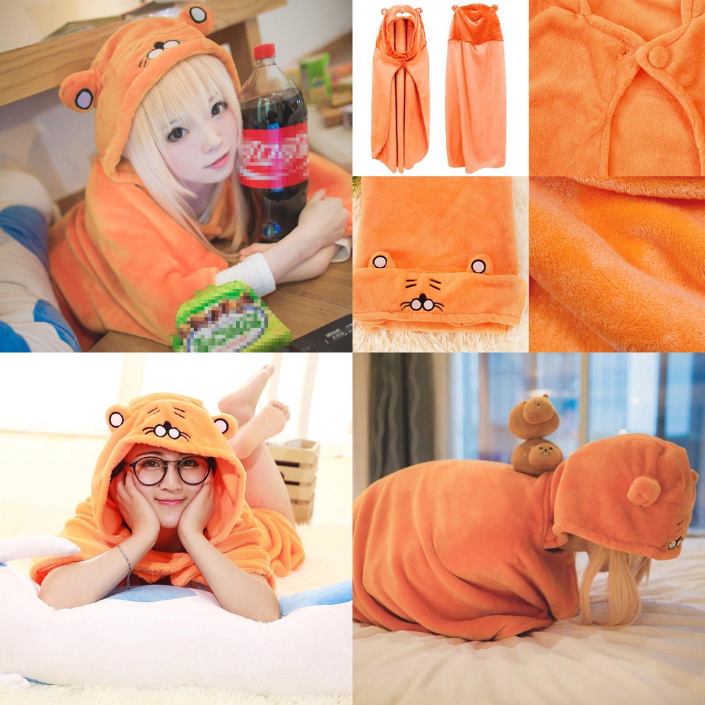 Otaku Himouto! เสื้อคลุม มีฮู้ด ผ้าสักหลาด เครื่องแต่งกายคอสเพลย์ Umaru-chan