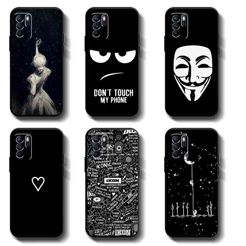 เคสโทรศัพท์ ยางซิลิโคนนิ่ม TPU กันแตก คุณภาพสูง สีดํา สําหรับ OPPO Reno 6Z 5Z A95 5G