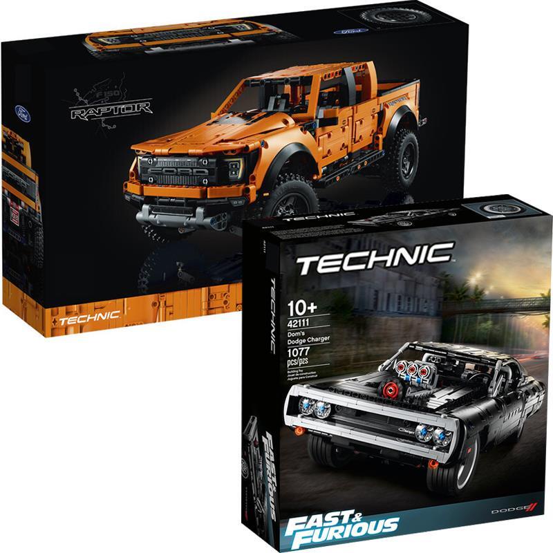 LEGO Technology Machinery Group 42111 Dodge Warrior Ford Raptor F-150 Pickup Truck 42126 Assembled Chinese Building