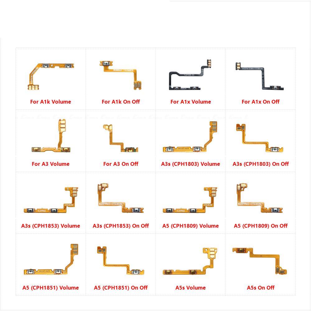 อะไหล่ปุ่มกดสวิตช์เปิดปิด ควบคุมระดับเสียง สายเคเบิ้ลอ่อน สําหรับ OPPO A1k A1x A3 A3s A5 A5s