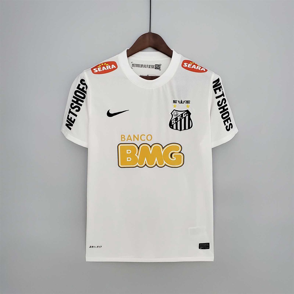 เสื้อยืด ลายทีมชาติฟุตบอล 111-12 Santos Neymar Jr House สไตล์เรโทร