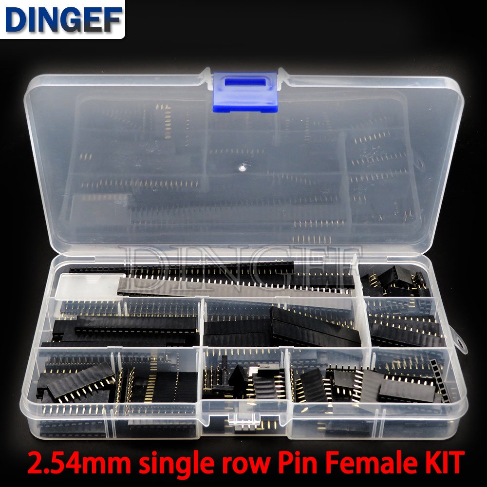 120PCS 2.54 มม.เดี่ยวแถว pin ซ็อกเก็ตหญิง Header connector 4PIN 6PIN 8PIN 10PIN 12PIN 16PIN 40PIN PC