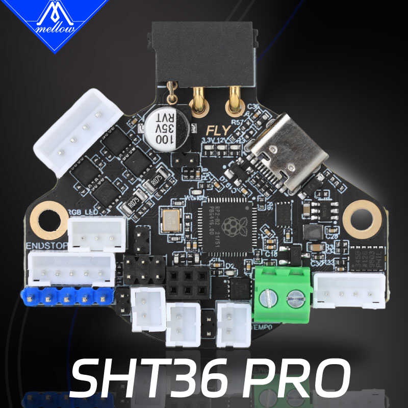 Mellow Fly-SHT36 PRO V1: บอร์ดพิมพ์ 3D ที่รองรับ Klipper พร้อมสายเคเบิล CAN 1M, รอ