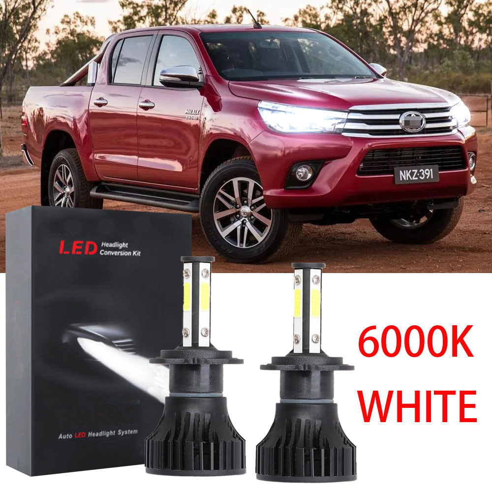 สําหรับ Toyota Hilux Revo Gun125 2016-2022 (โคมไฟหัว) หัวโคมไฟ 2018 LED ไฟหน้า 6000K ชุดหลอดไฟเปลี่ย