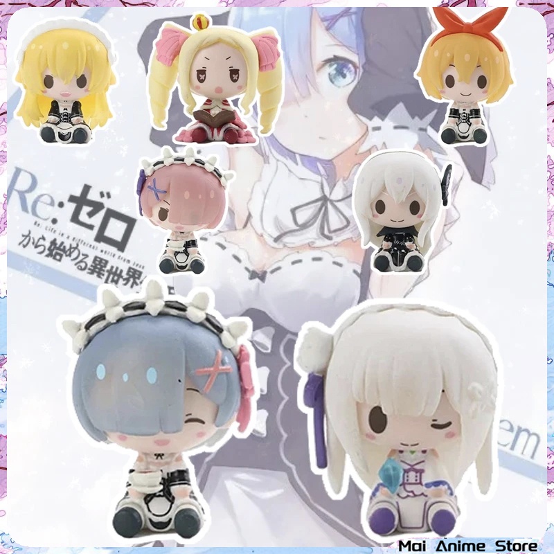 ตุ๊กตาอนิเมะ Re-Zero Re: Zero Emilia Rem Ram Kawaii น่ารัก ของเล่นสําหรับเด็ก