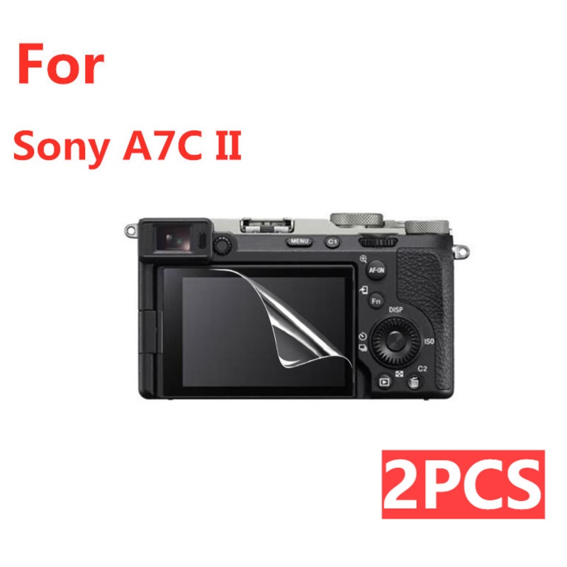 2 ชิ้น ฟิล์มกระจกนิรภัยกันรอยหน้าจอ สําหรับ Sony A7CII A7C2 A7C II