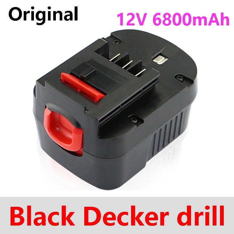 แบตเตอรี่เครื่องมือชาร์จ 12V 6800Mah A12 A12ex Fsb120b A1712 Hp12k Hp12 Ni-M สำหรับ Black & Decker