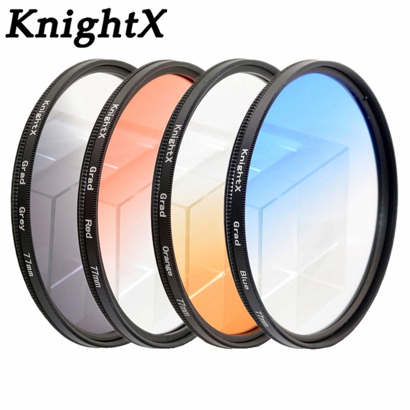 Knightx Grad Filter ฟิลเตอร์เลนส์กล้องดิจิทัล 49 52 55 58 62 67 72 77 มม. สําหรับกล้อง DSLR SLR