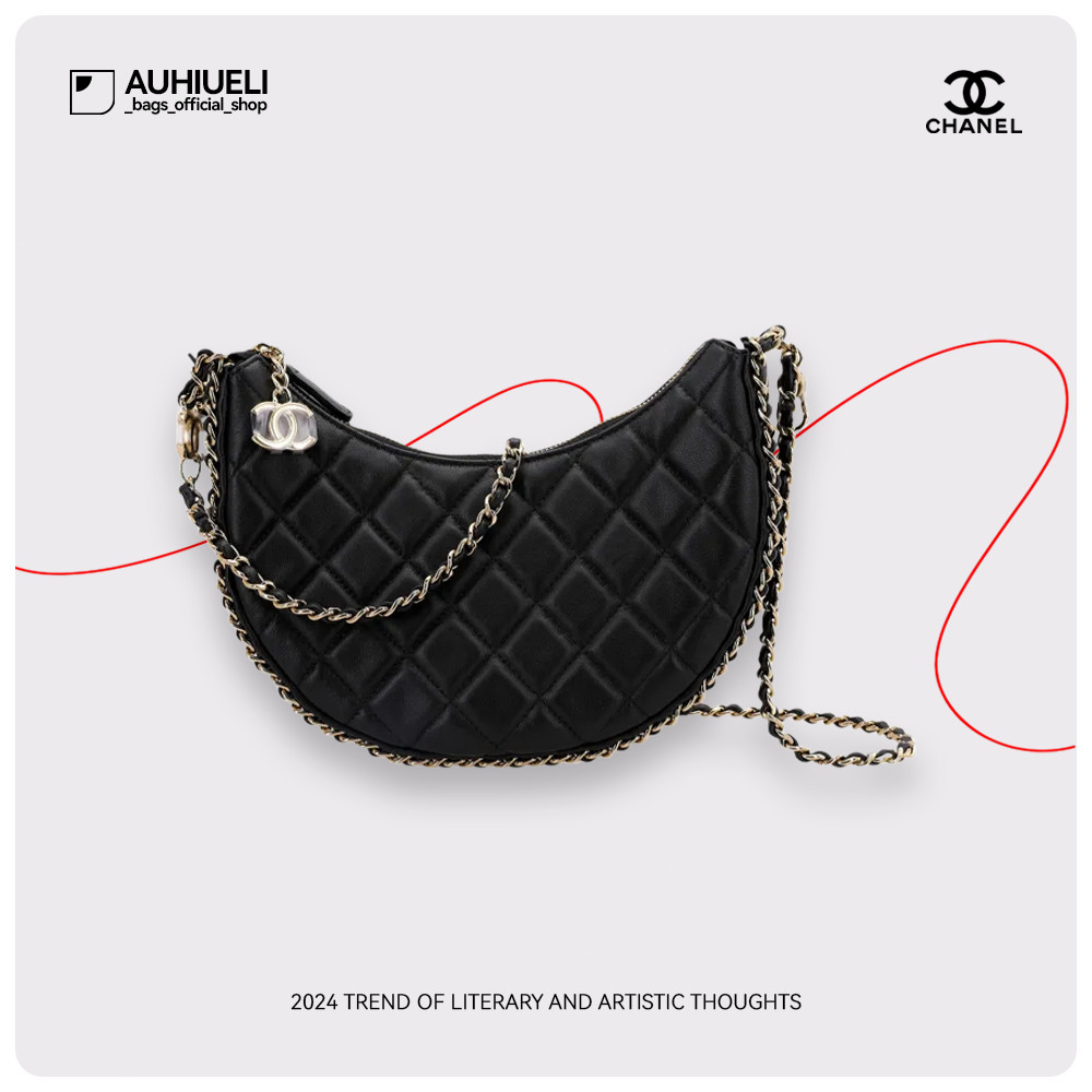 ของแท้ 100% CHANEL Crossbody Bags สีดำ AS3917-B10551-94305