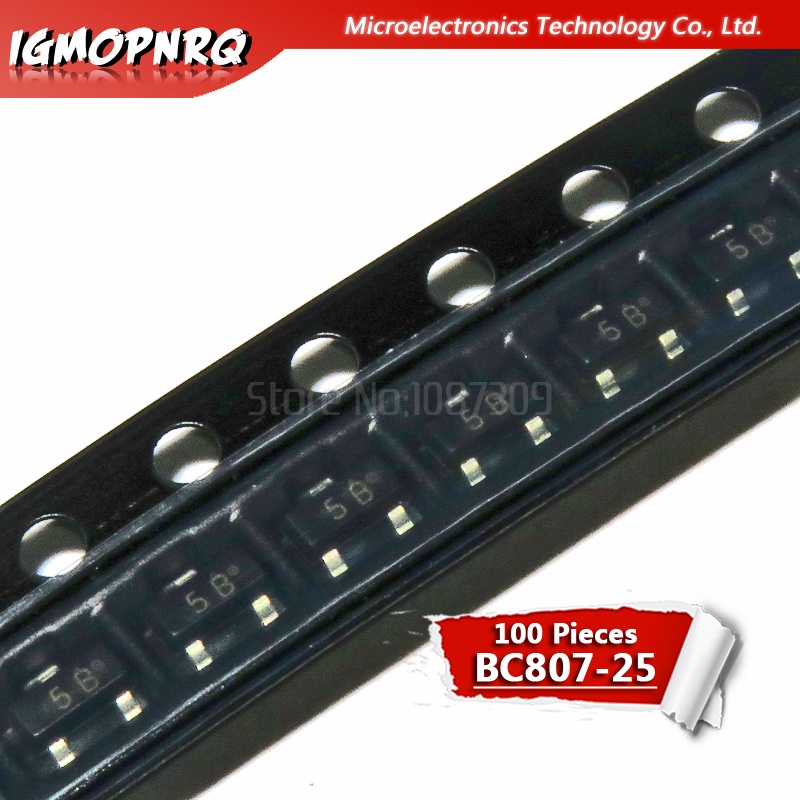 200 ชิ้น BC807-25 BC807 25 BC80725 ( 5BW ) SOT-23 SMD PNP ทรานซิสเตอร์วัตถุประสงค์ทั่วไปใหม่